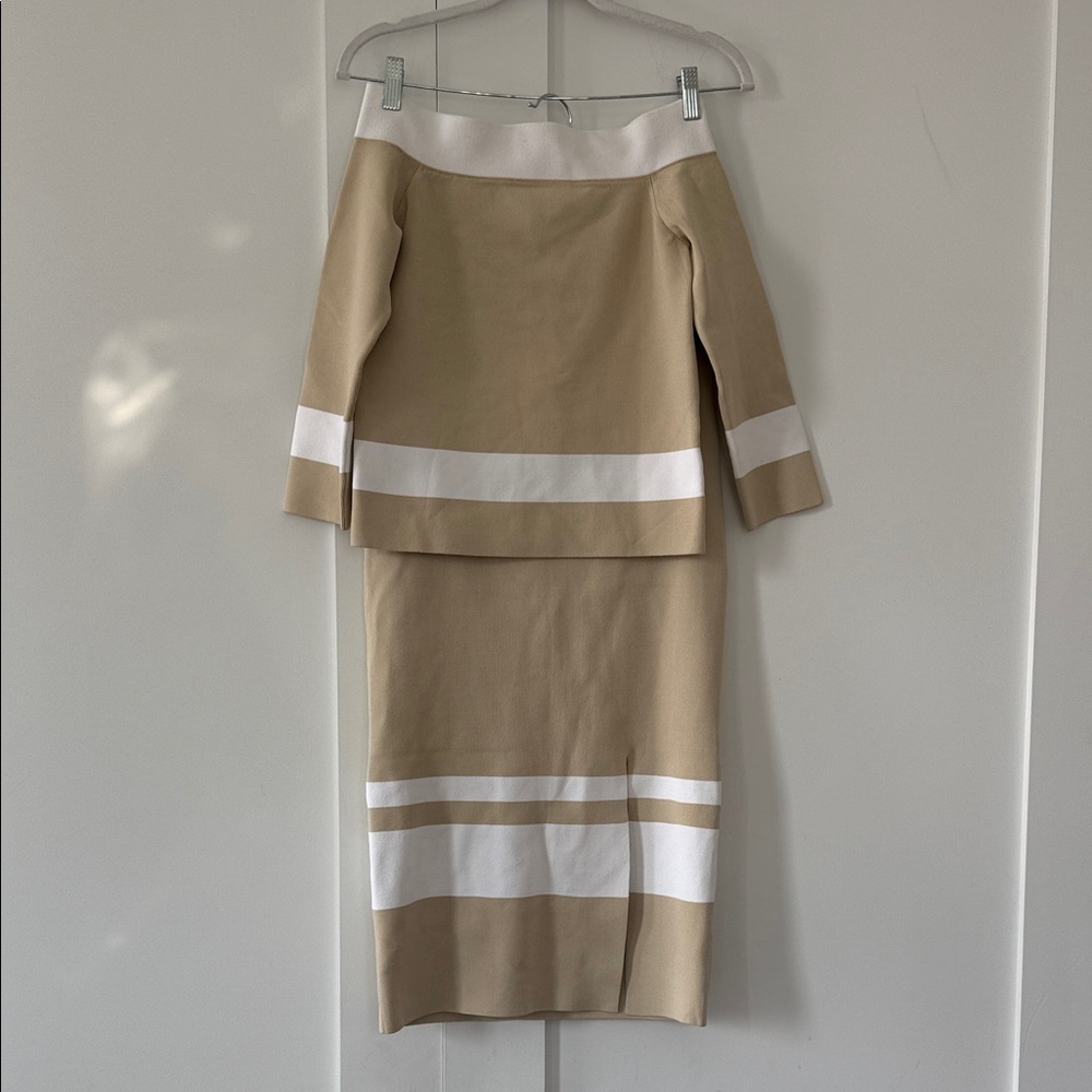 JONATHAN SIMKHAI skirt and top set